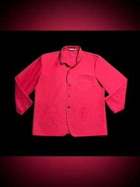 Red Jacket with Buttons- Vintage 80’s